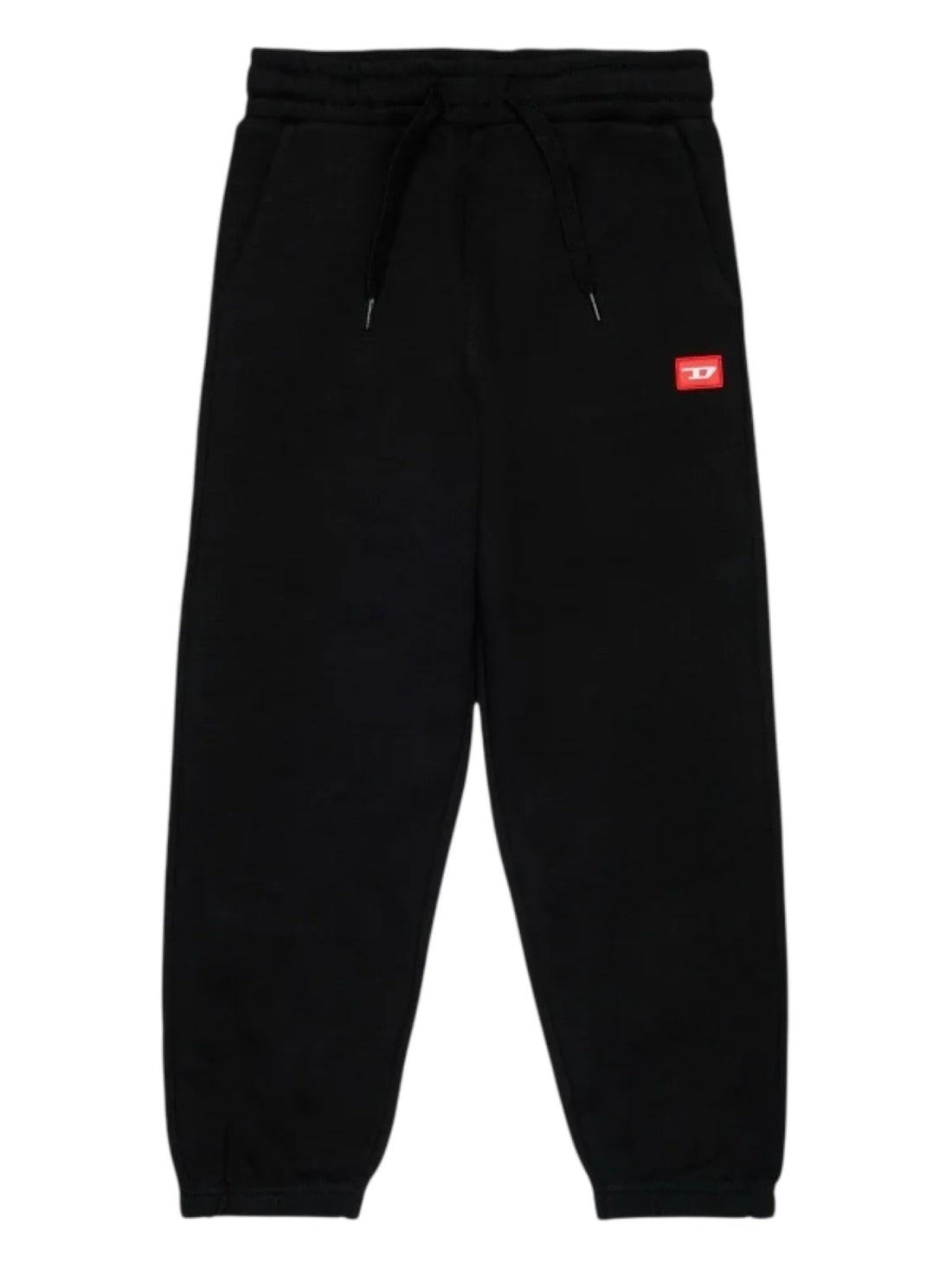 Diesel pantaloni joggers bambino patch logo nero