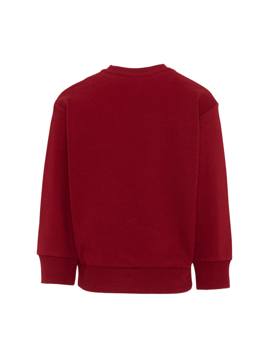 Diesel felpa bambino stampa logo bordeaux J02611-0GEAD K440 DIESEL