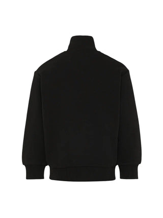 Diesel felpa bambino con zip stampa logo nero J02613-0GEAD K900 DIESEL