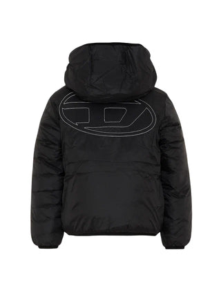 Diesel piumino unisex bambino con cappuccio nero J02884-KXBVE K900 DIESEL 