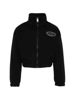 Diesel giacca bambina in felpa Salila con zip nero J02916-KYAZ3 K900 DIESEL 