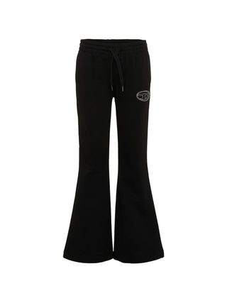 Diesel pantaloni a zampa bambina in felpa Palbirt nero J02917-KYAZ3 K900 DIESEL 
