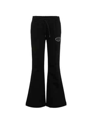 Diesel pantaloni a zampa bambina in felpa Palbirt nero J02917-KYAZ3 K900 DIESEL