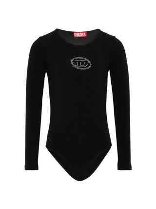 Diesel body manica lunga bambina con logo nero J02929-KYA0L K900 DIESEL 
