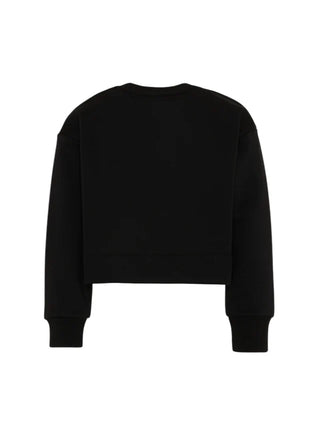 Diesel felpa crop Scefy bambina con logo nero rosso J02936-KYAZ3 K900 DIESEL