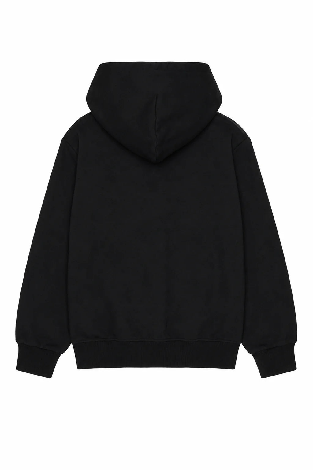 Diesel felpa bambino con zip e cappuccio logo denim nero