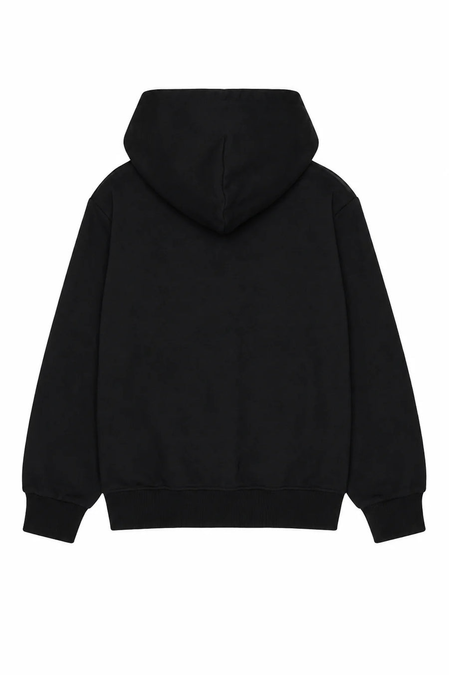 Diesel felpa bambino con zip e cappuccio logo denim nero