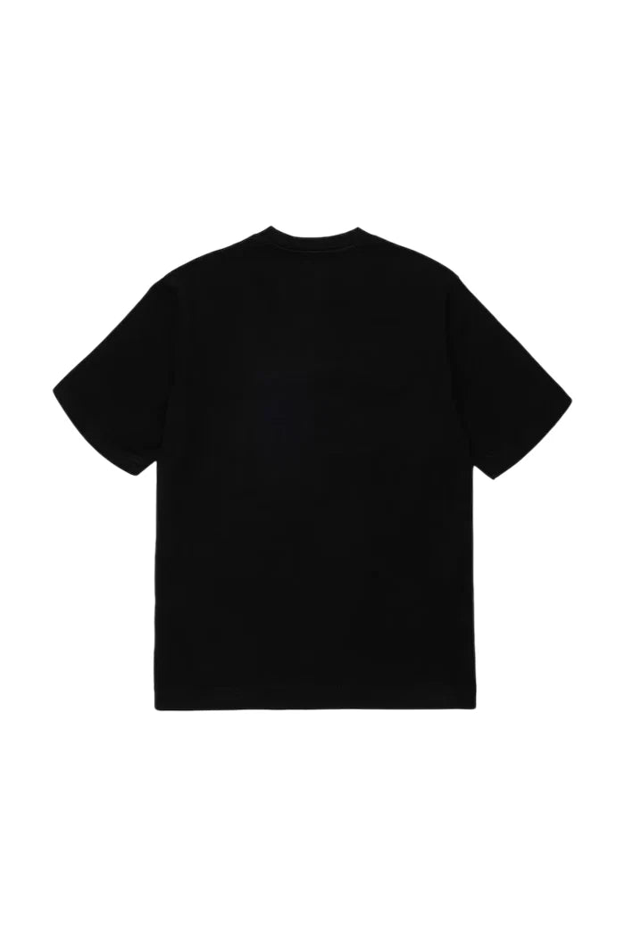Diesel T-shirt manica corta bambino logo denim nero
