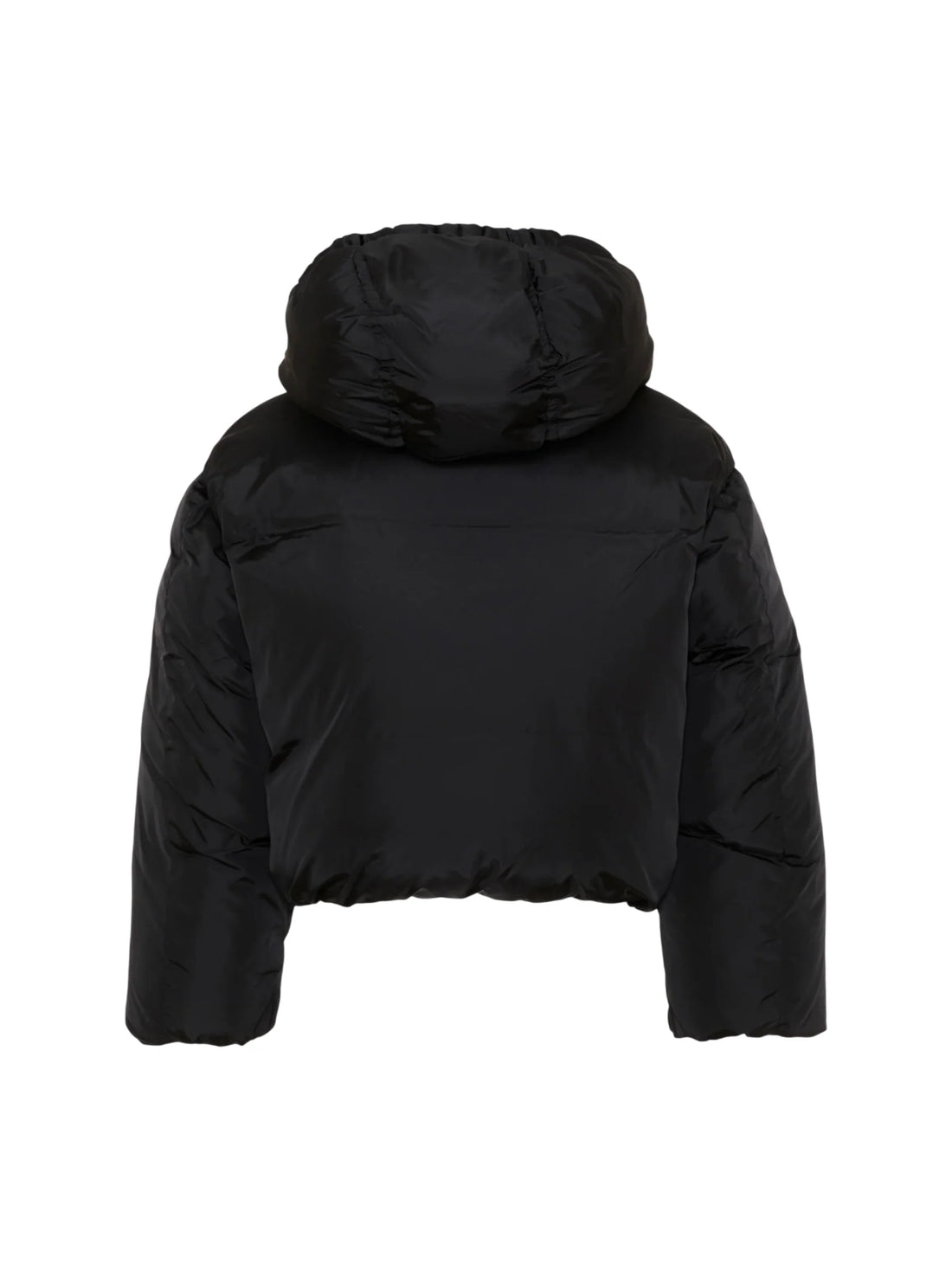 Diesel piumino crop bambina Jelkym con cappuccio nero