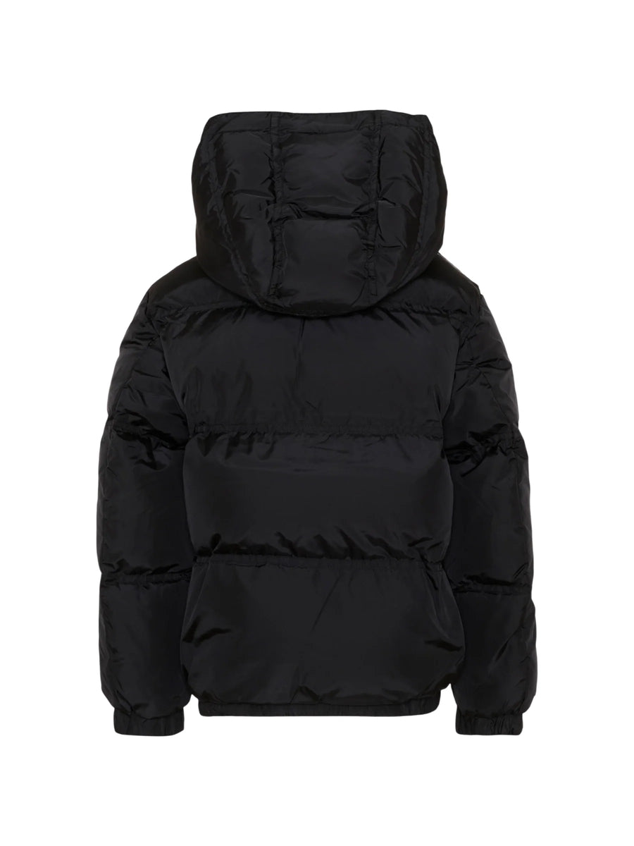 Diesel piumino unisex bambino con cappuccio Jrivon nero