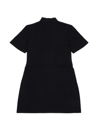 Diesel abito corto bambina con cut out nero J03041-KYATE K900 DIESEL 