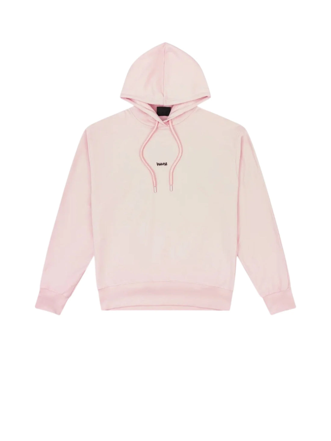 Disclaimer felpa con cappuccio uomo stampa logo rosa