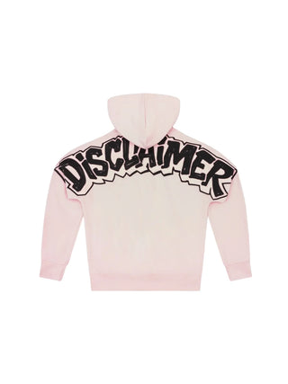 Disclaimer felpa con cappuccio uomo stampa logo rosa 55700 ROSA DISCLAIMER