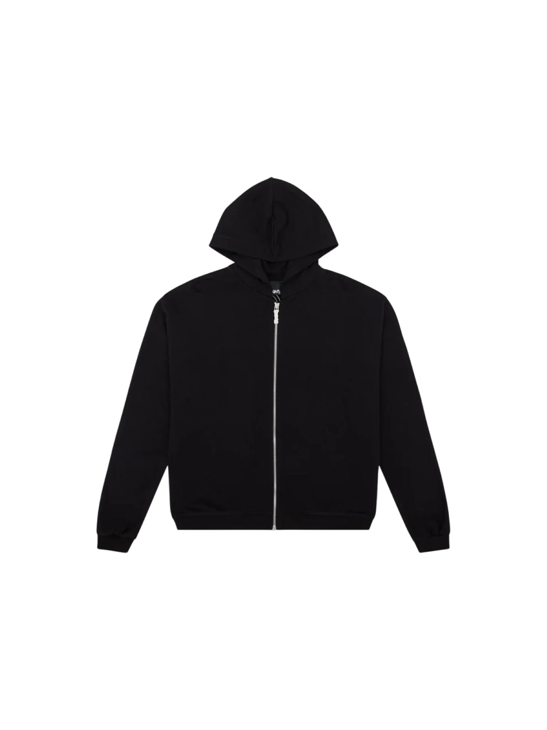 Disclaimer felpa con zip e cappuccio uomo con logo nero