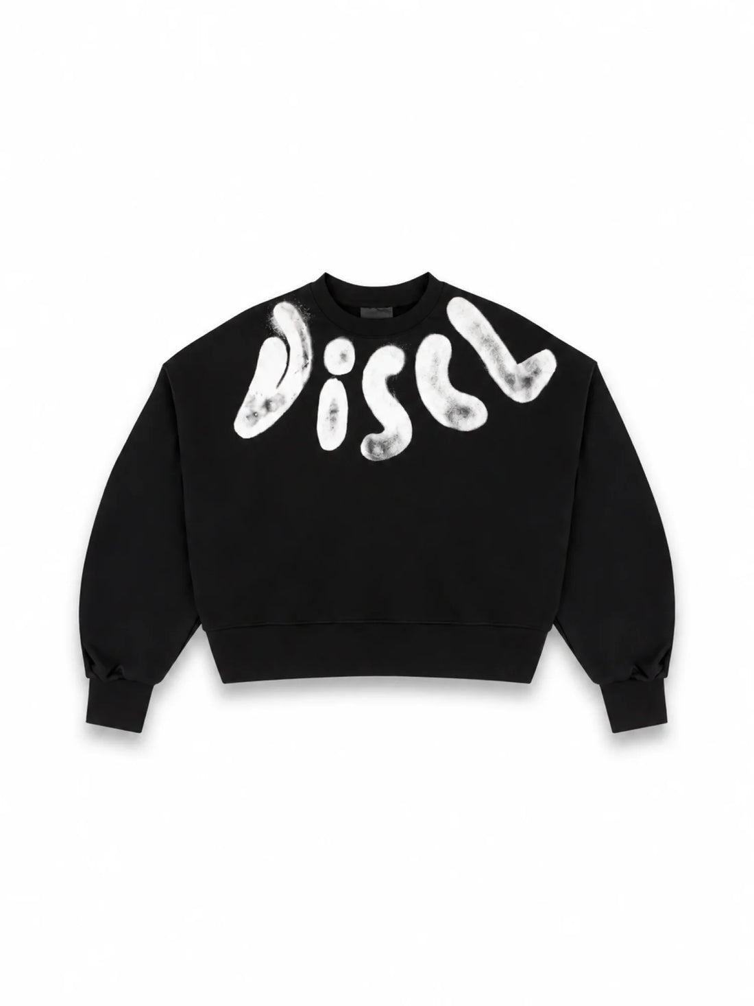 Disclaimer felpa donna con stampa logo nero bianco