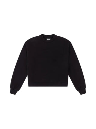 felpa donna oversize gurocollo 55952 NERO DISCLAIMER 