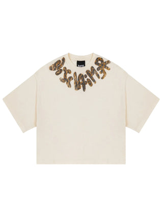 tshirt donna in jersey 55984 LATTE DISCLAIMER