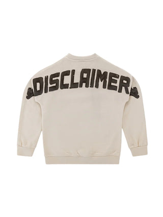 felpa bimbo girocollo 59100 LATTE DISCLAIMER
