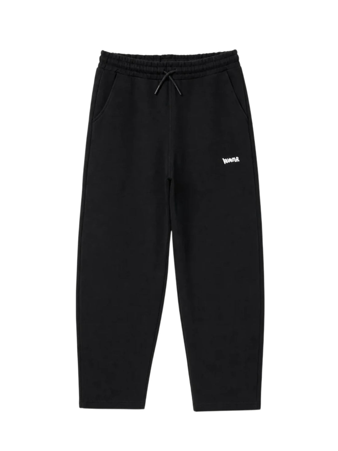 Disclaimer pantaloni bambino ballon in cotone felpato nero
