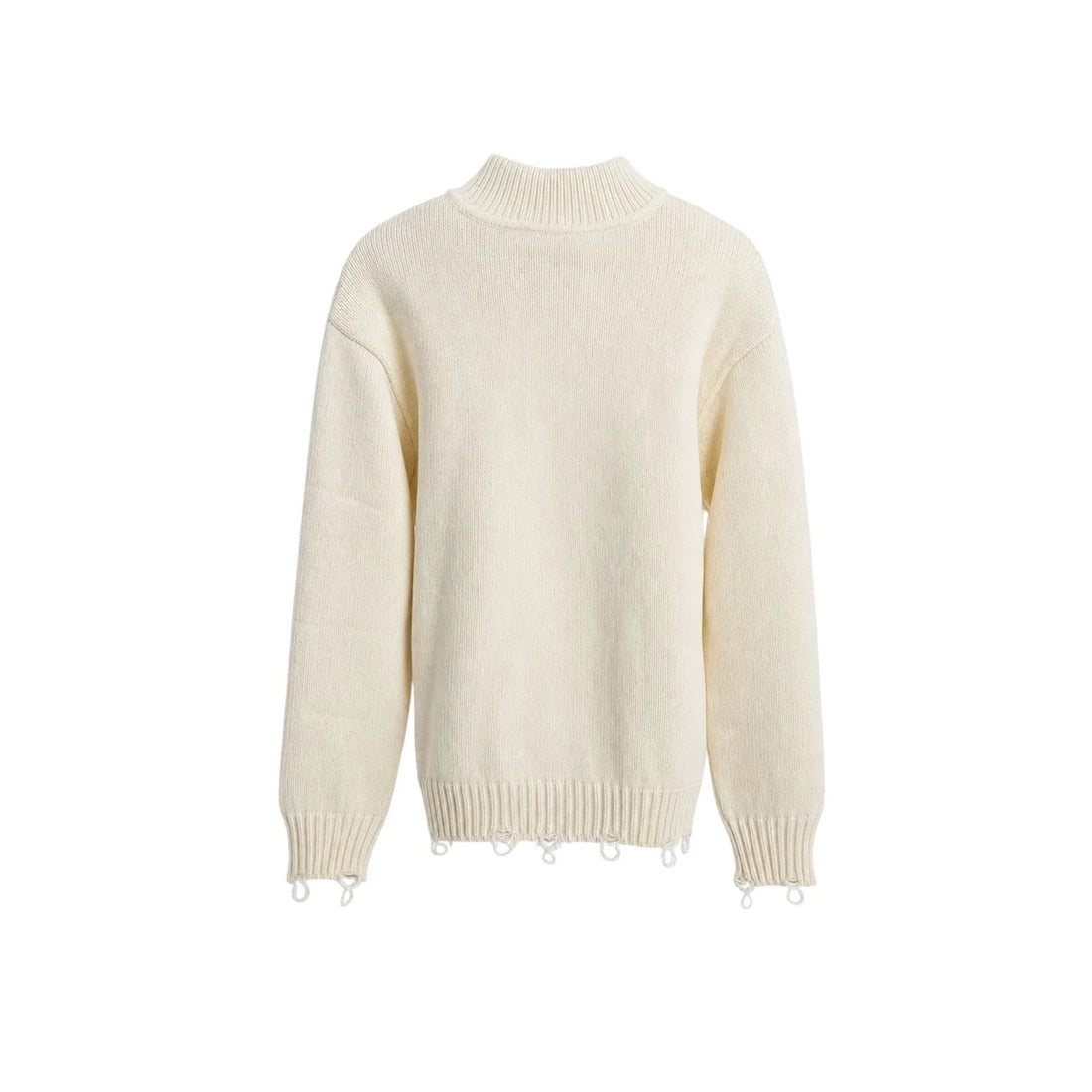 maglia tricot girocollo logato