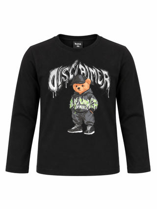 tshirt bimbo 59127 NERO DISCLAIMER
