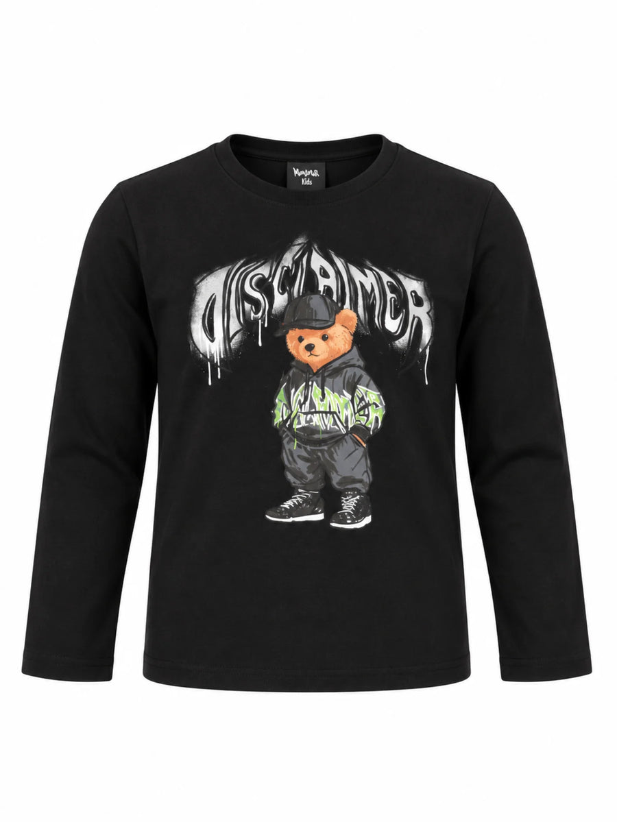 tshirt bimbo 59127 NERO DISCLAIMER