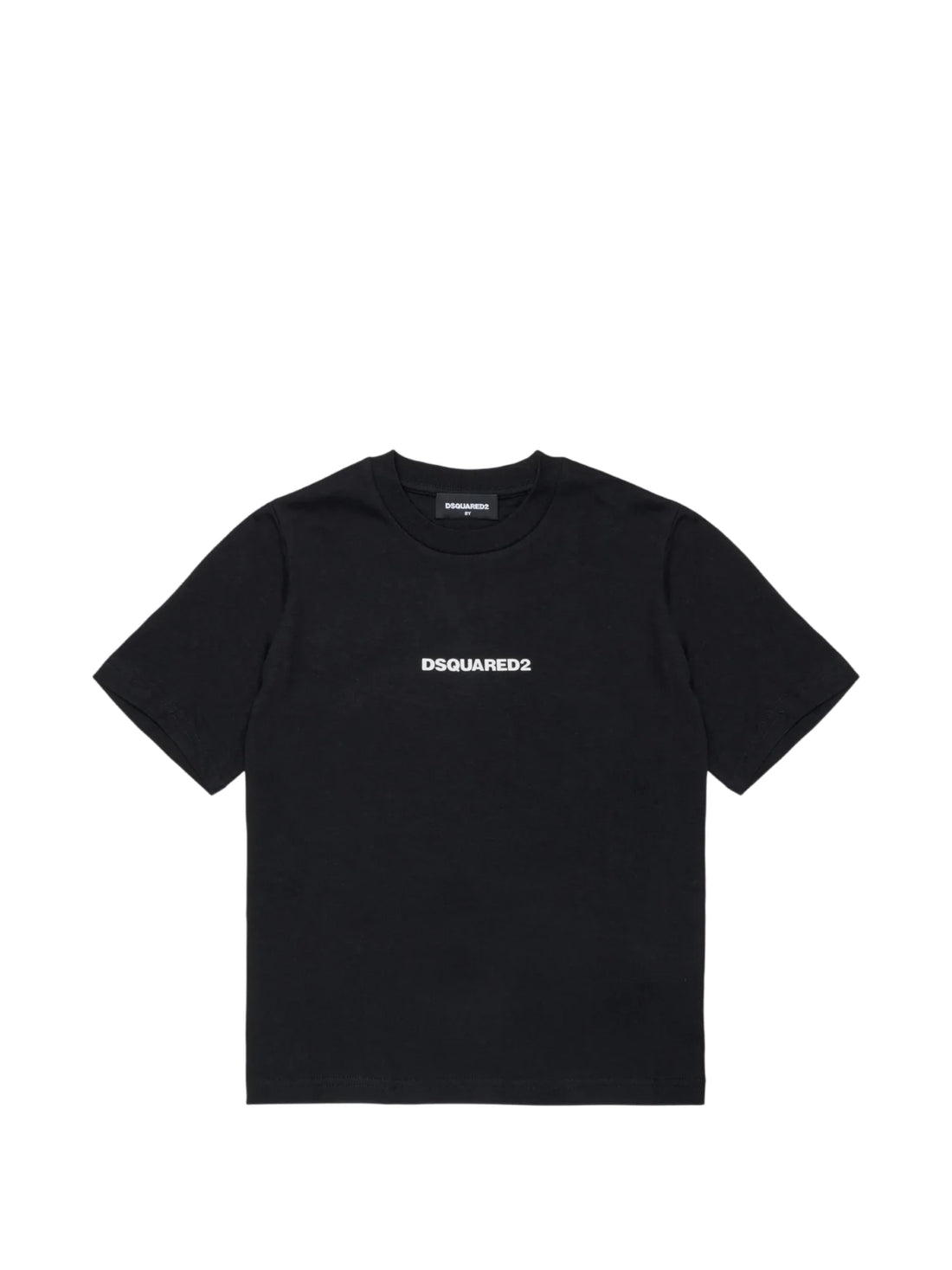 Dsquared2 T-shirt unisex bambino manica corta con logo nero