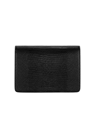 Elisabetta Franchi borsa a tracolla in ecopelle stampa lucertola nero BS09A66 110 ELISABETTA FRANCHI 