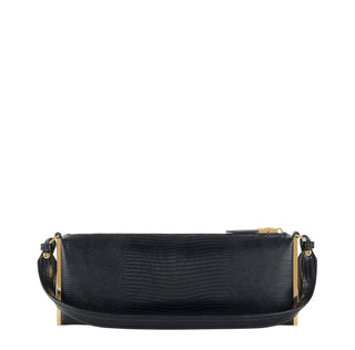 Elisabetta Franchi borsa a spalla in ecopelle stampa lucertola nero BS15A66 110 ELISABETTA FRANCHI 