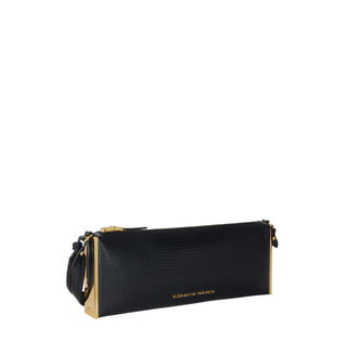 Elisabetta Franchi borsa a spalla in ecopelle stampa lucertola nero BS15A66 110 ELISABETTA FRANCHI 