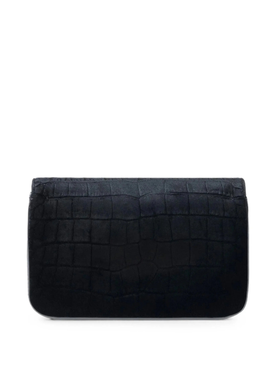 Elisabetta Franchi borsa a tracolla in velluto effetto cocco nero