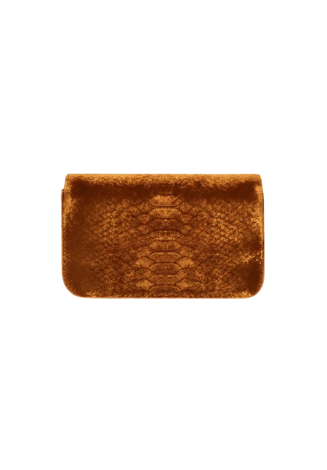 Elisabetta Franchi borsa a tracolla in velluto effetto cocco giallo ambra