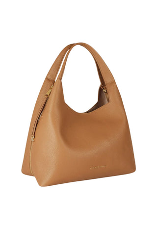 Elisabetta Franchi borsa hobo in ecopelle martellata con charms cuoio BS23A66 AI6 ELISABETTA FRANCHI 