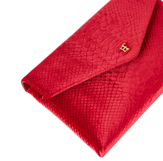 Elisabetta Franchi borsa a tracolla in velluto stampa cocco rosso BS27A67E2 CG5 ELISABETTA FRANCHI