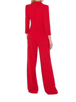Elisabetta Franchi giacca blazer donna con dettagli logati rosso GI27567 CG5 ELISABETTA FRANCHI