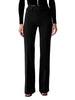 Elisabetta Franchi pantaloni a zampa in tessuto crepe nero
