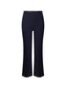 Elisabetta Franchi pantaloni donna trumpet crop in crepe blu