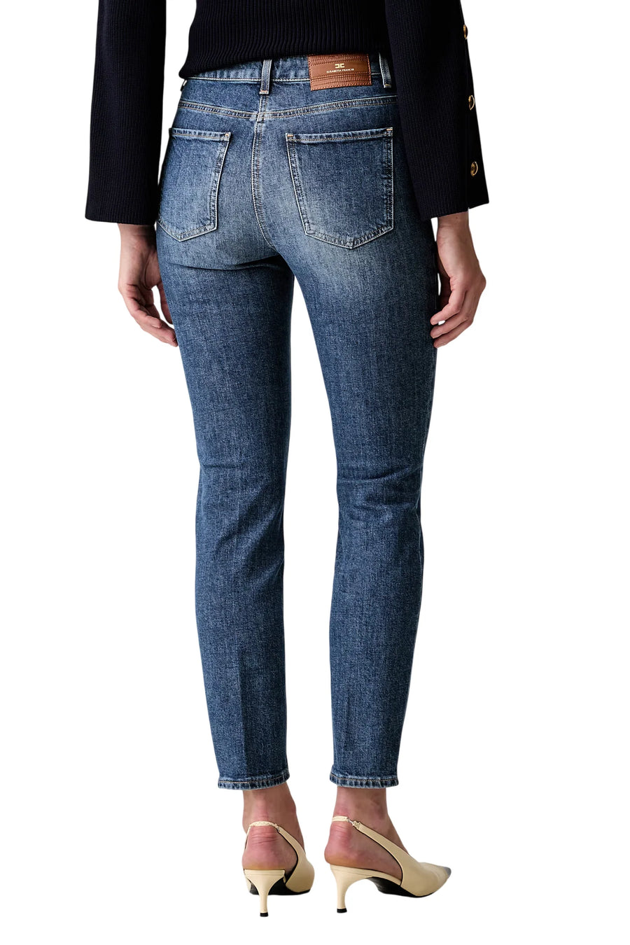 Elisabetta Franchi jeans donna slim lavaggio medio