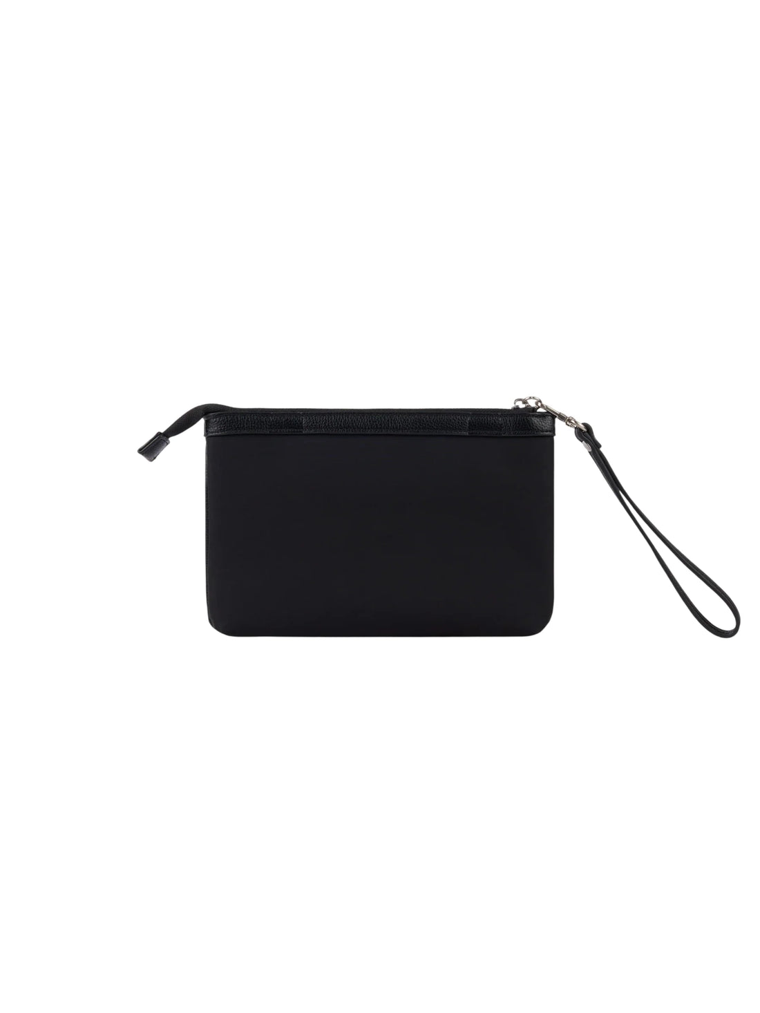 GCDS pochette bambina in nylon banda logo nero rosso