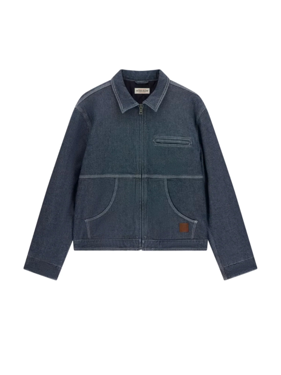 Guess giubbino in denim uomo lavaggio medio