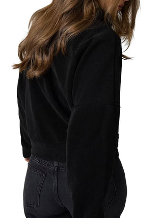 fullzip rib track jacket W6BQ09K5544 JBLK GUESS