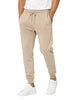 Icon pantaloni joggers uomo con polsini beige