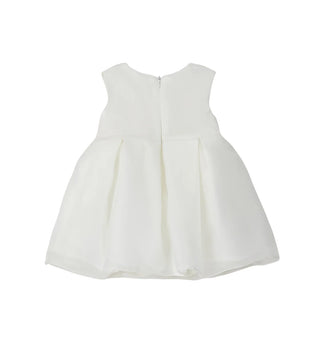 iDo abito cerimonia neonata in organza bianco 4H097 0112 iDO 
