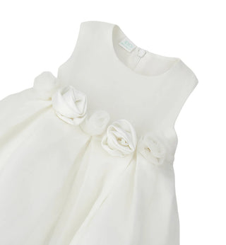 iDo abito cerimonia neonata in organza bianco 4H097 0112 iDO