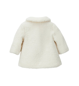 iDo cappotto neonata in tessuto bouclè panna 4H128 0112 iDO 