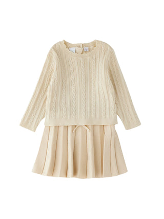 iDo completo in maglia neonata con gonna beige 4H136 0151 iDO 