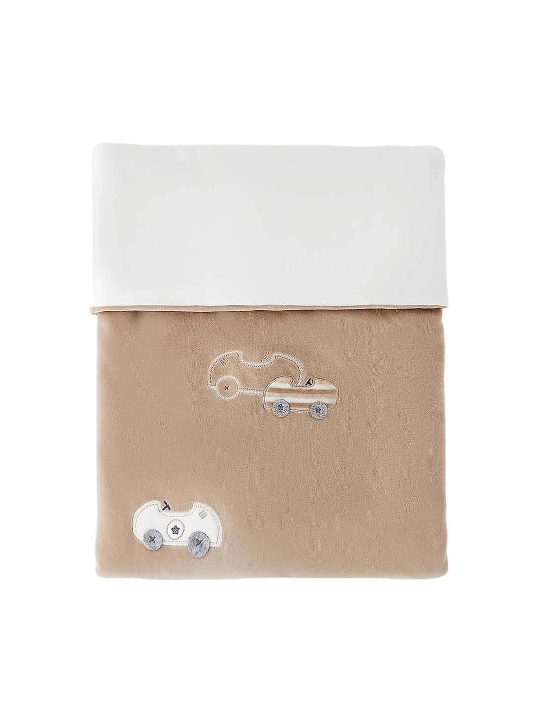 iDo coperta unisex neonato con macchinine tortora pnna