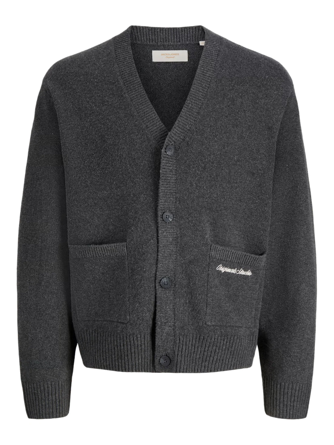 Jack&Jones cardigan uomo con tasche grigio