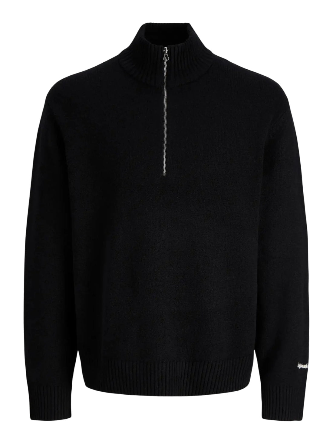 Jack&Jones maglia mezza zip uomo nero