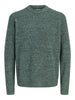 Jack&Jones maglia girocollo uomo misto lana verde melange